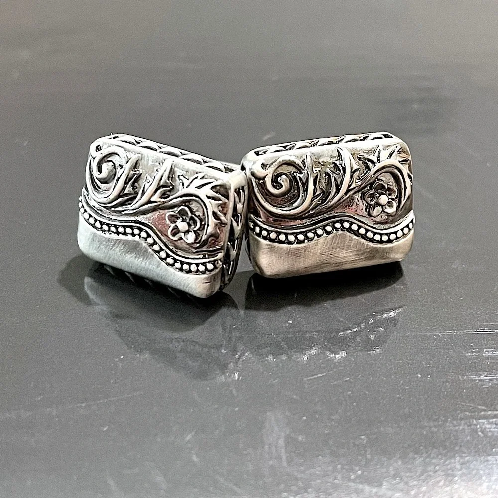 Angelino Antique Style Handmade Metal Cuff Links NWOT